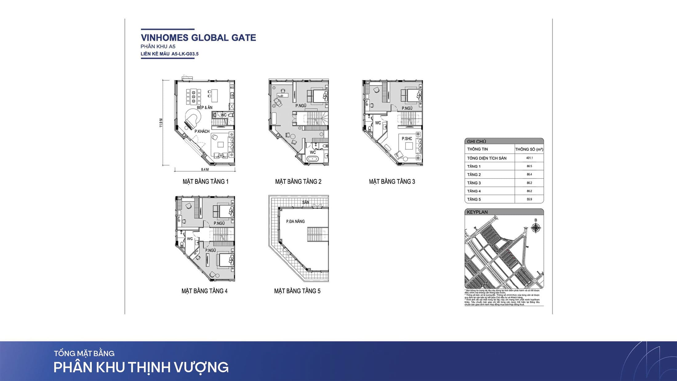 Layout thiết kế sản phẩm Liền Kề và Biệt Thự tại phân khu Thịnh Vượng, Vinhomes Wonder Park.