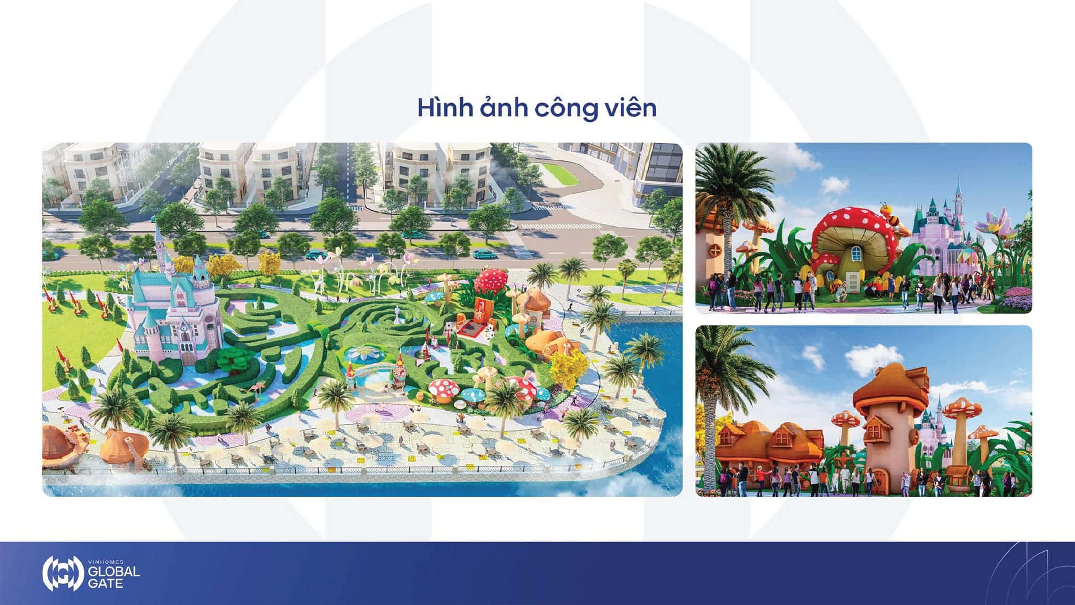 Phối cảnh Công viên chuyên đề giành cho trẻ em tại Vinhomes Wonder Park.
