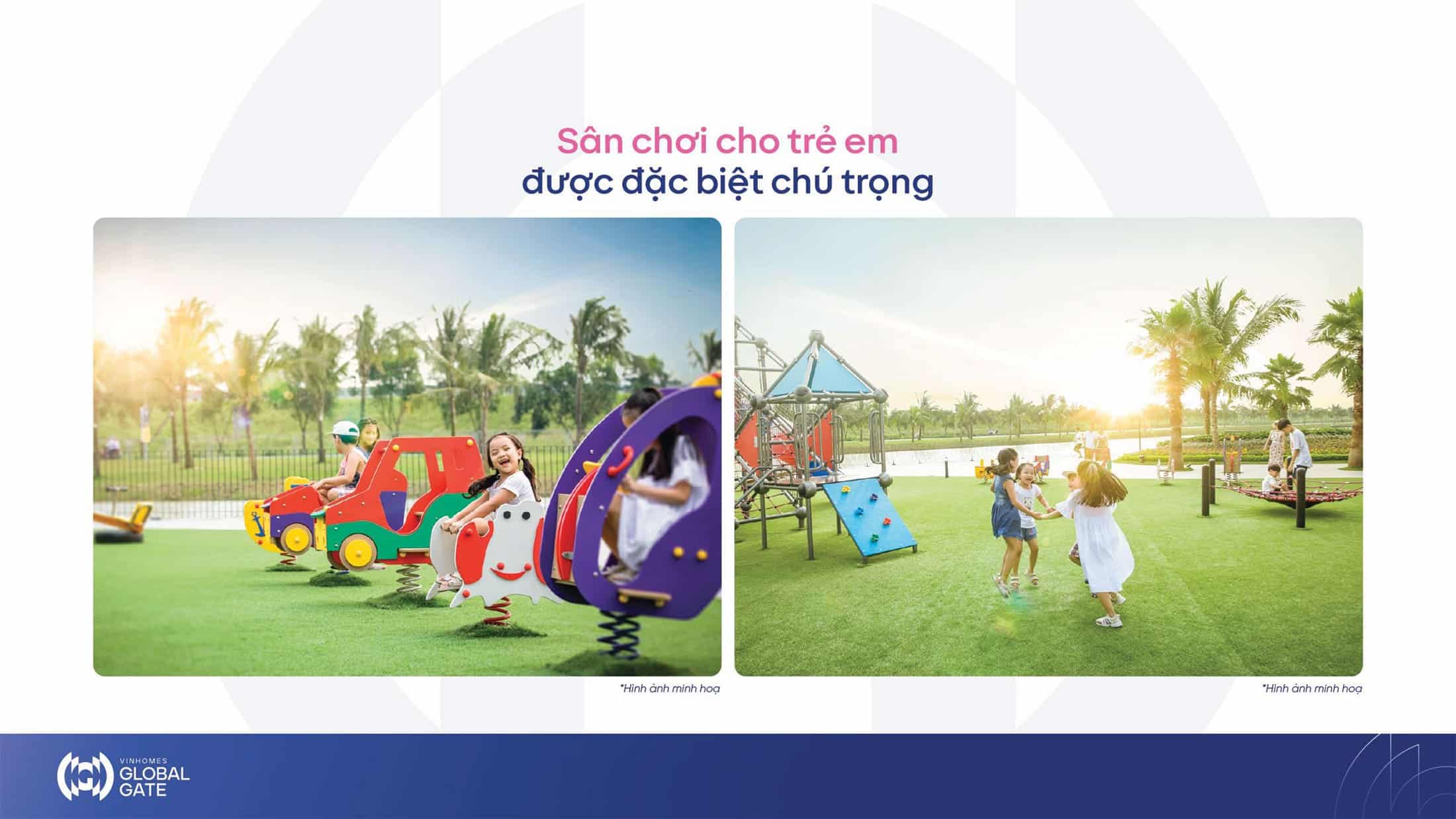 Sân chơi giành cho trẻ em tại Vinhomes Wonder Park được đặc biệt chú trọng.